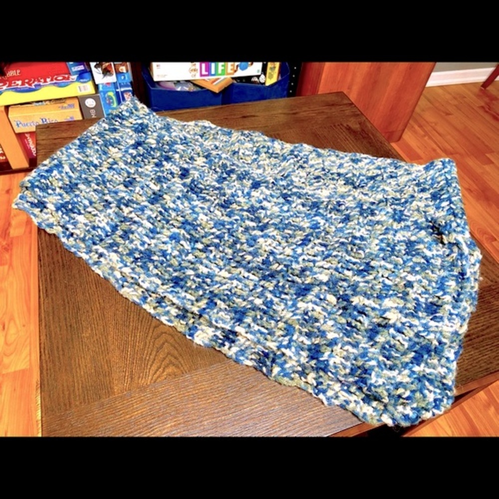 Handmade Crochet Scarves Scarf Long Wrap Large Scarf Multi Colour Winter Fall - Picture 2 of 10